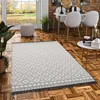 Designer Teppich Beidseitig Ethno Kelim Grau Schwarz Produktbild-Vorschau 2