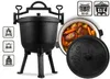 Emaillierter Gusseisentopf 11l für Lagerfeuergrill BD-481 Produktbild-Vorschau 2