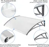 NAIZY Stříška na vchodové dveře 150 x 100 cm - průhledná Náhled obrázku produktu 3