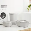 2er Set Wäschesammler 55 l FLOWERS, Farbe:Grau Produktbild-Vorschau 7