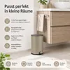 Pedaleimer 5l Braun Taupe - Treteimer Softclose Edelstahl Produktbild-Vorschau 2