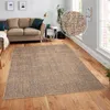 Outdoor Teppich wetterfest Modern Flachgewebe, Jute-Optik Produktbild-Vorschau 2