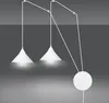 LAMPADA A SOSPENSIONE Emibig 2xE27 60W ABRAMO 2 BIANCA Anteprima dell’immagine prodotto 2
