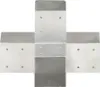 vidaXL Pfostenverbinder X-Form Verzinktes Metall 91 x 91 mm Produktbild-Vorschau 1