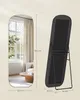 A full-length mirror is shown from the front and back, with dimensions indicated. Produktbild-Vorschau