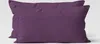 2er Set Mikrofaser Kissenbezug - Aubergine / Lila - 40x80cm Produktbild-Vorschau 2