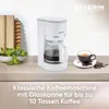 Severin KA 4323, Kávovar, 1,25 L, Mletá káva, 900 W, Biela Náhľad obrázku produktu 14