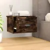 Wand-Nachttisch Räuchereiche 41,5x36x28 cm Produktbild-Vorschau 3