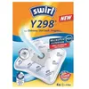 A product package for Swirl Y298 vacuum cleaner bags, showing the packaging and a representation of the vacuum bag. Produktbild-Vorschau