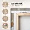 MuchoWow® - Leinwandbilder - Vase - Blumen - Kunst - Gold, Produktbild-Vorschau 3