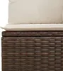 vidaXL Gartensofa mit Kissen 3-Sitzer Braun Poly Rattan Produktbild-Vorschau 9