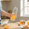 XMTECH 550 ml Glastrinkflasche mit Holzdeckel, grauem Produktbild-Vorschau 11