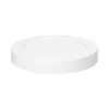A white, circular LED ceiling light is shown from a side angle against a white background. Produktbild-Vorschau