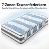 7-Zonen-Taschenfederkernmatratze H4, 140 x 200 cm, 25 cm Produktbild-Vorschau 2