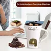 130ml Schokofondue Tasse mit Gabel für Schokolade Käse Produktbild-Vorschau 3