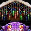 2 Stück LED Lichterkette Eisregen Eiszapfen, Lichtervorhang Produktbild-Vorschau 1