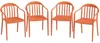 Outsunny Gartenstuhl 4er Set wetterfest Gartenstühle aus Produktbild-Vorschau 1