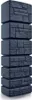 A stack of dark gray, rectangular water barrels with a stone-like texture. Anteprima dell’immagine prodotto