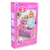 Puppenbett Mit Karussell-Bettdecke Und Kissen Gross Rosa Produktbild-Vorschau 11