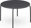 Gartentisch rund - D. 110 cm - Metall - Anthrazitgrau - Produktbild-Vorschau 2