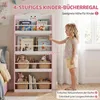 AIYAPLAY Bücherregal Kinder, Kinderregal mit 4 Etagen, Produktbild-Vorschau 4