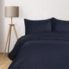 Komfortec Deluxe Bettwäsche 200x200 3 teilig Navy Blau - Produktbild-Vorschau 1