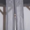 A close-up view of a zipper on a gray mesh gazebo net. Náhled obrázku produktu
