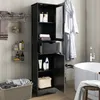 COSTWAY 170 cm hoge kast voor de badkamer, badkamerkast met Productafbeelding-voorbeeld 7