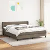 The Living Store Boxspringbett mit Matratze Taupe 180x200 Produktbild-Vorschau 2