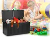 Cassetta da giardino 109 x 51 x 55 cm 270 litri nero Anteprima dell’immagine prodotto 12