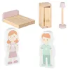 Drevený domček pre bábiky LULILO Peonio 70 cm, LED, ružový Náhľad obrázku produktu 6