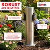 Grafner® Edelstahl Steckdosensäule mit 2 Außensteckdosen Produktbild-Vorschau 4