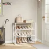 WOLTU Schuhregal mit 3 Ablagen, Schuhständer für ca. 9 Paar Produktbild-Vorschau 2