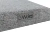 A close-up of a gray pet stair with a brand label. Produktbild-Vorschau