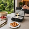 Toster, Gril A Vafľovač 3 V 1, 1000 W, Vyberateľné Náhľad obrázku produktu 7
