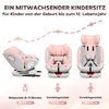 DEWINNER ISOFIX-Kindersitz 0 bis 36 kg – um 360° drehbarer Produktbild-Vorschau 3