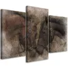 Triptychon auf leinwand zwei braune pferde 150x100 cm Feeby Produktbild-Vorschau 1