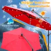 Ombrellone Izrielar 3,5 m rosso con LED: un elemento di Anteprima dell’immagine prodotto 8