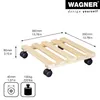 WAGNER Pflanzenroller PALETTI 35 x 35 x 8 cm, für Produktbild-Vorschau 2