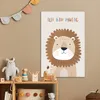 MuchoWow® - Leinwandbilder - Löwe - Beige - Tier - Mutig - Produktbild-Vorschau 2