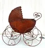 Retro Kinderwagen zum Bepflanzen 58x60x33cm Edelrost Produktbild-Vorschau 8