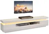 Support TV 175x38x45 cm, 2 meubles bas, 1 tiroir, éclairage Voir les images du produit 11