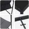 Set da pranzo da giardino vidaXL, 5 pezzi, nero e Anteprima dell’immagine prodotto 8