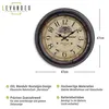 Wanduhr XXL 47cm Metall Barcelona - Nostalgie Großuhr Produktbild-Vorschau 2