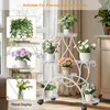 FATIVO Support Plantes Métal avec Roulettes 6 Niveaux, Voir les images du produit 16