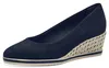 Tamaris Damen Pumps Leder Keilabsatz Bastoptik 1-22303-42, Produktbild-Vorschau 9