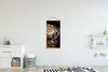 MuchoWow® Textilposter Eule - Schwarz - Gelb 60x120 cm mit Produktbild-Vorschau 2