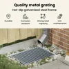vidaXL Kratka srebrna 50 x 35 x 2 cm Stal ocynkowana Podgląd zdjęcia produktu 6