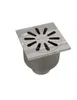 Edelstahl Bodenablauf Ablaufrinne Dusch Ablauf 10x10 cm Produktbild-Vorschau 1