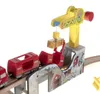 Set di trenini elettrico in legno, 57 pezzi, lunghezza 320 Anteprima dell’immagine prodotto 16